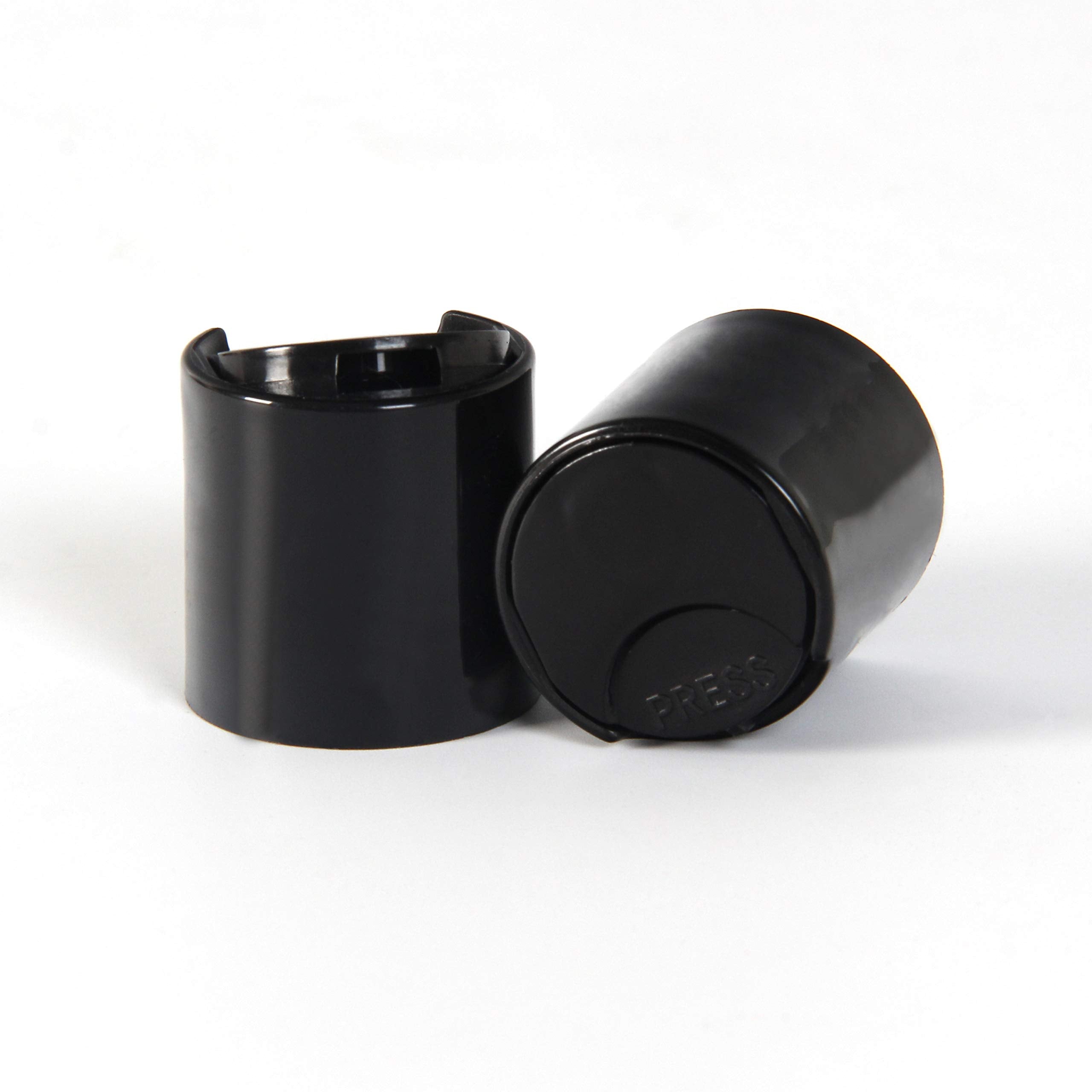 Youngever 10 Pack Plastic Empty Bottles with Disc Cap 8 Ounce, Refillable Cosmetic Bottles, Squeeze Containers for Shampoo, Liquid Body Soap, Lotion, Cream (Amber)