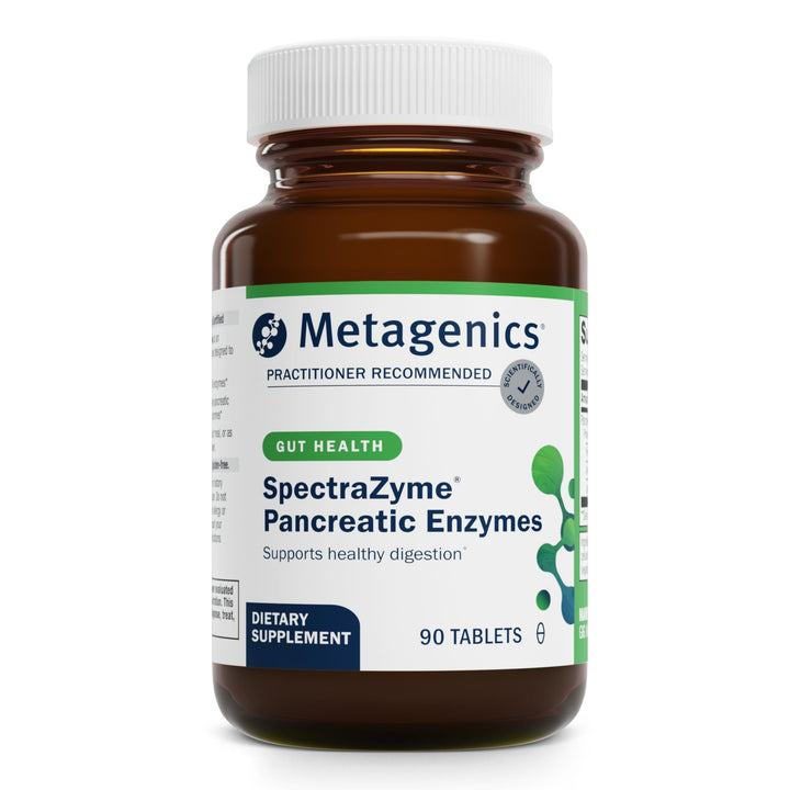 Metagenics SpectraZyme Pancreatic Enzymes - Digestion Supplement* - Pancreatic & Digestive Enzymes - Non-GMO & Gluten-Free - 90 Tablets