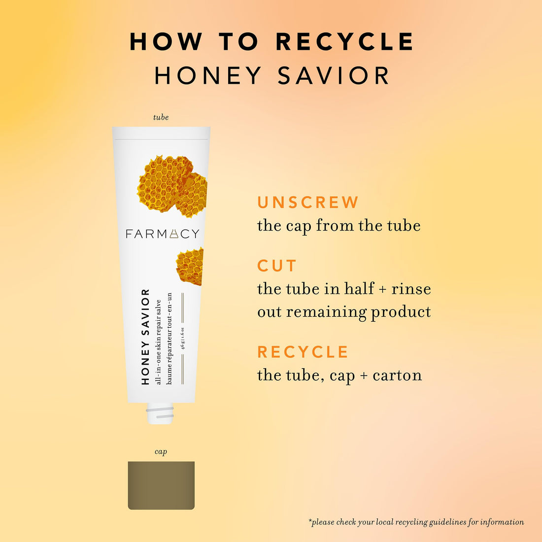 Farmacy Healing Salve - Honey Savior Healing Balm, Burn Ointment, Hand Salve + Dry Skin Treatment - Multipurpose Honey Salve Enriched with Royal Jelly, Amino Acids + Antioxidants (46g)