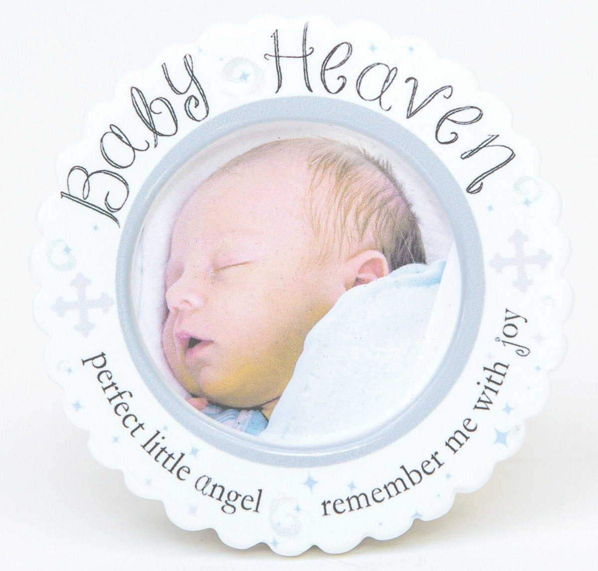 The Grandparent Gift Baby Heaven Infant Loss or Miscarriage Gift, Hanging Ornament or Sitting Mini Photo Frame with Sentiment
