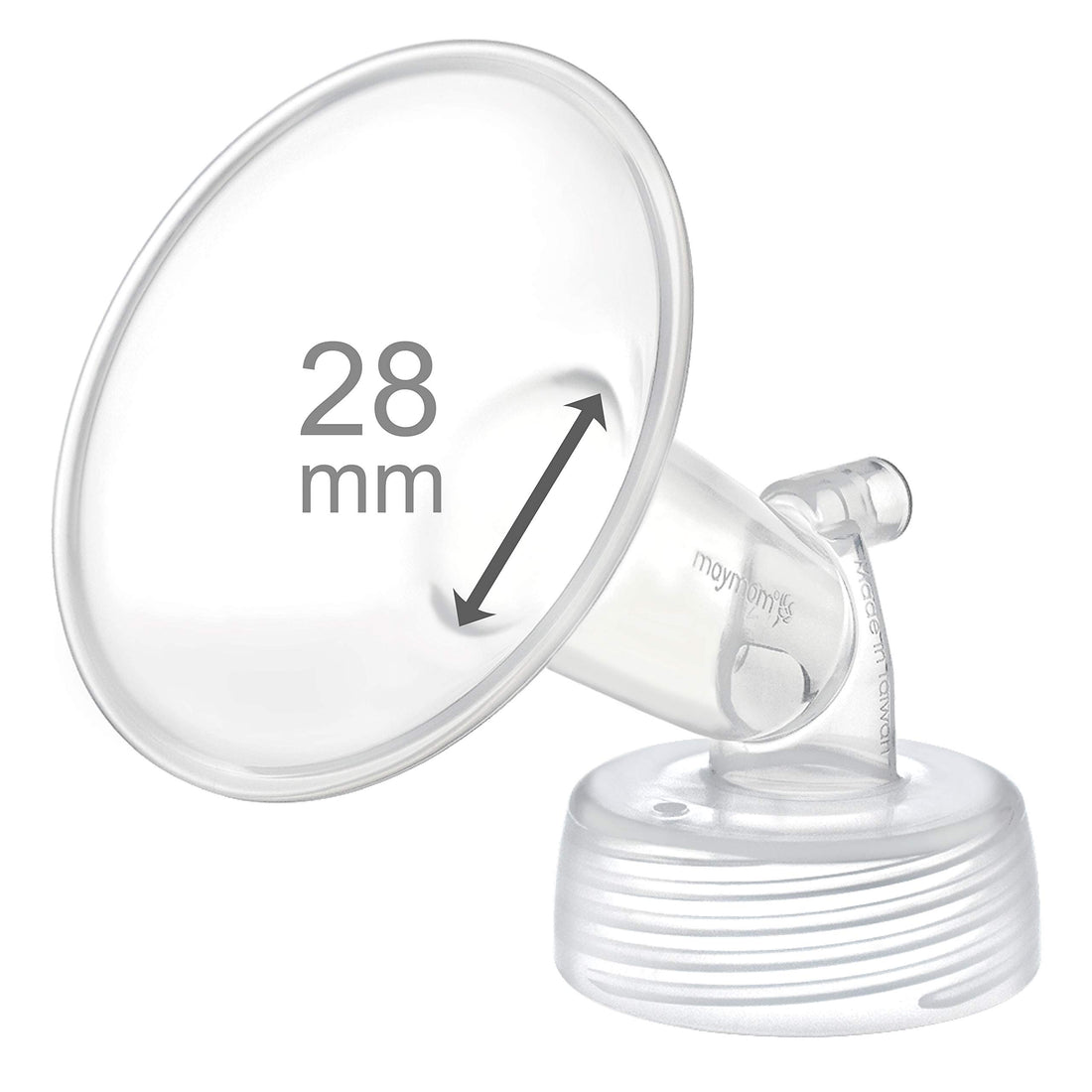 Maymom Wide Bottle Neck Pump Parts for Spectra S1 S2 Pumps; Incl One Wide 28 mm Mouth Flange; Not Original Spectra Flange