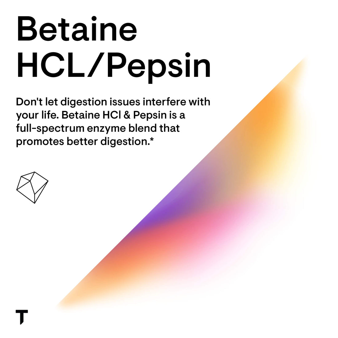 THORNE Betaine HCL & Pepsin - Digestive Enzymes for Protein Breakdown and Absorption - 225 Capsules