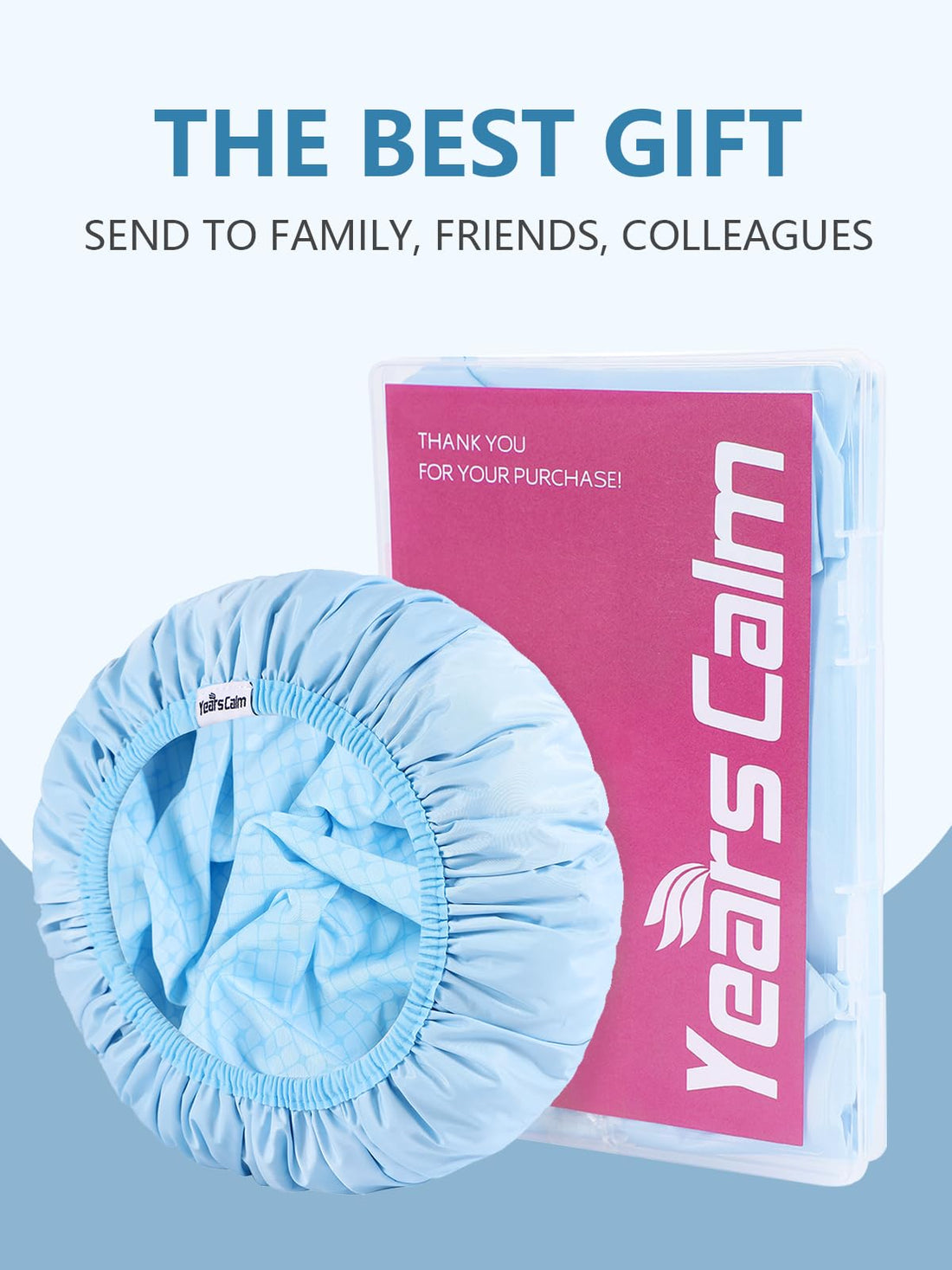 Years calm Shower Caps For Women Reusable Waterproof,Pattern And Solid Color Dual-Layer Design For Dual-Layer Usable,Protects Hair In Shower, Spa, Cooking, Clean & Travel (Blue, Extra Large)