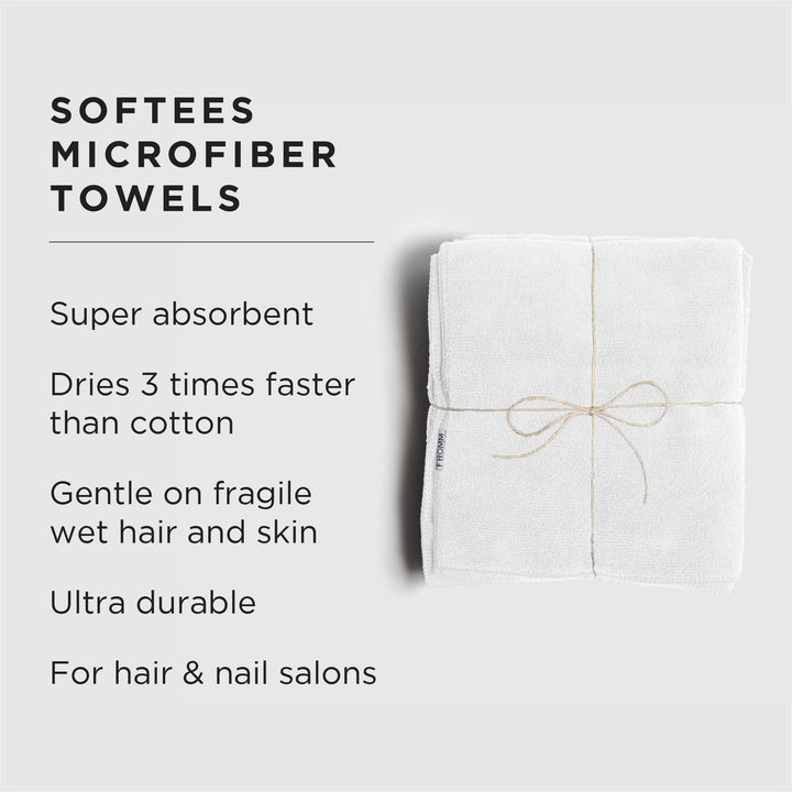 Softees Towels with Duraguard, White, 10pk