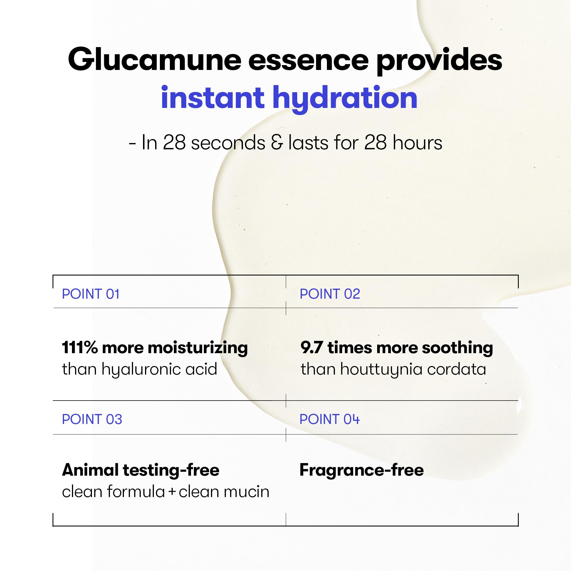 VT COSMETICS Glucamune Essence, Hydrating Vegan Serum for Face, For Dry & Sensitive Skin, Hypoallergenic, Fragrance-Free, Beta-Glucan, Glucosamine,Korean Skincare (3.38 fl. oz.)