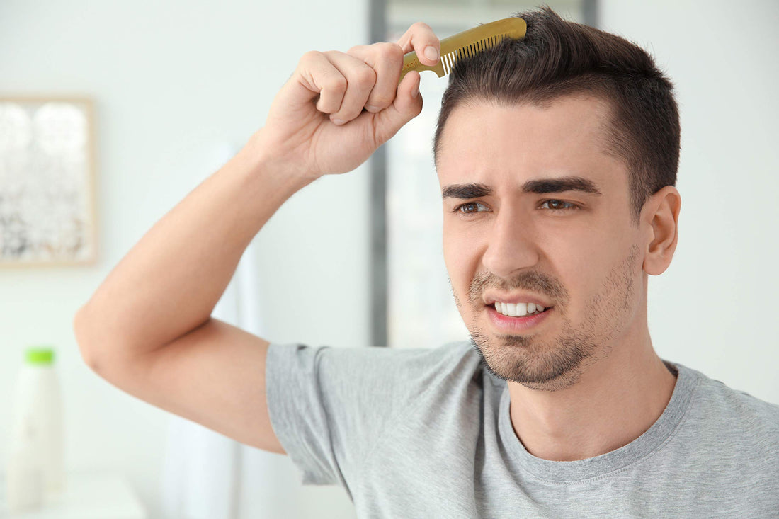 Lipogaine No Static Buffalo Horn Hair Comb for Scalp Stimulation for Hair Growth, Fuller and Stronger Hair for Men Women and Kids