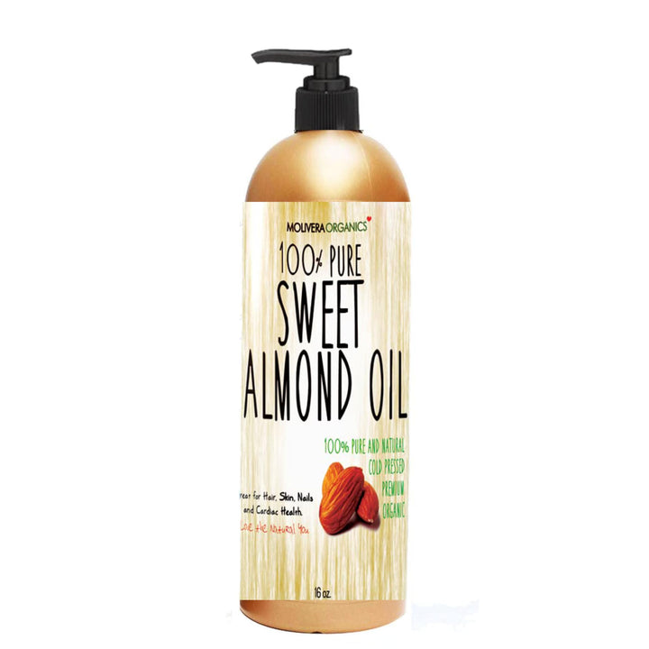 Molivera Organics Sweet Almond Oil - 16 Oz