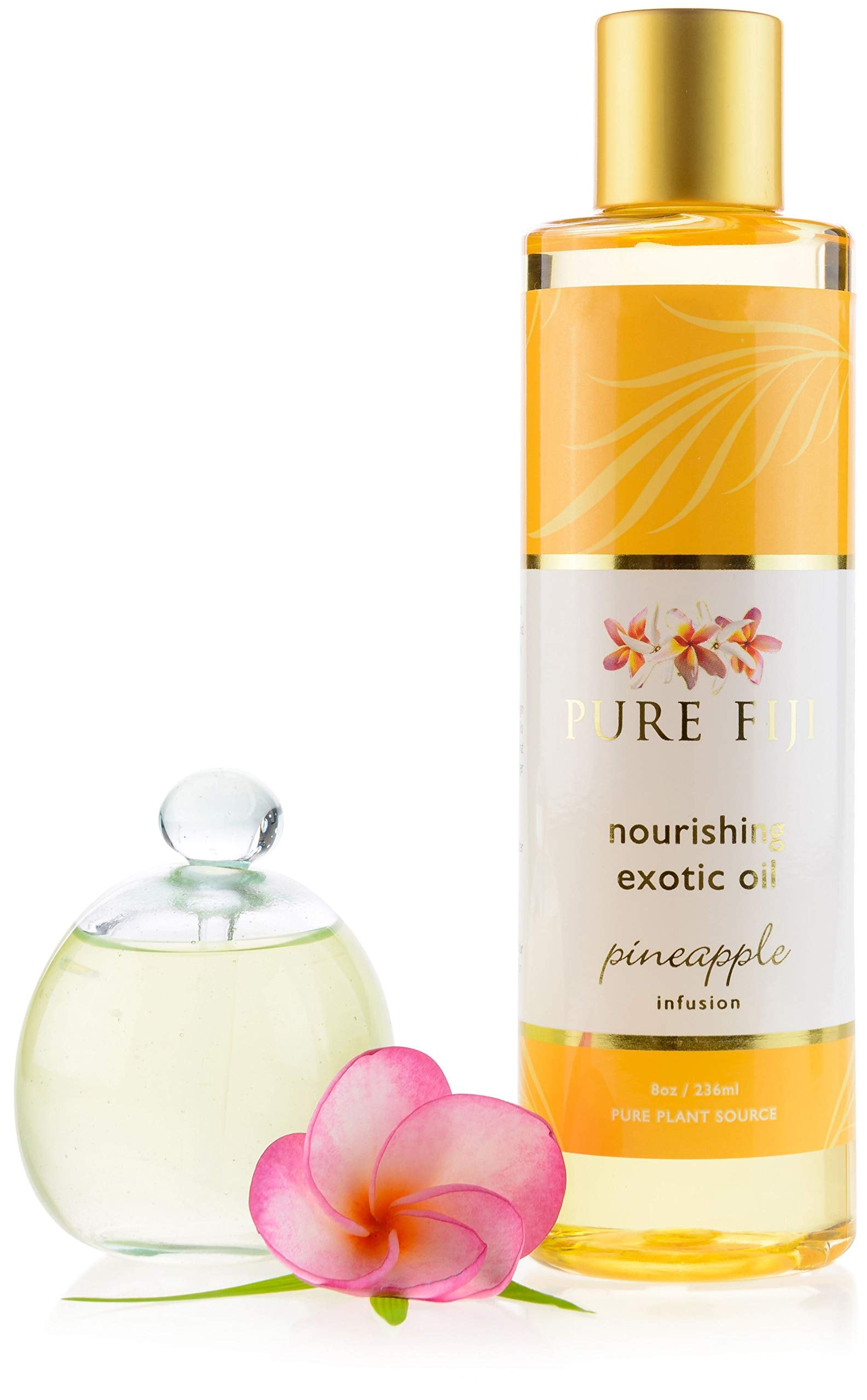 Pure Fiji Nourishing Exotic Oil - Pineapple - Bath & Body Oil, Massage Oil, 8oz