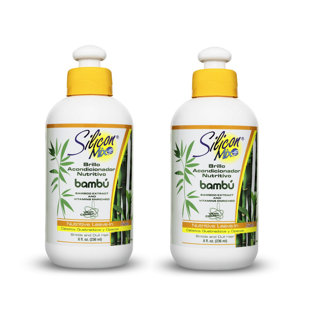 2 Pack (16 Oz Total) : Silicon Mix Bamboo Leave-In 8 Oz (2 Pack (16 Oz Total))
