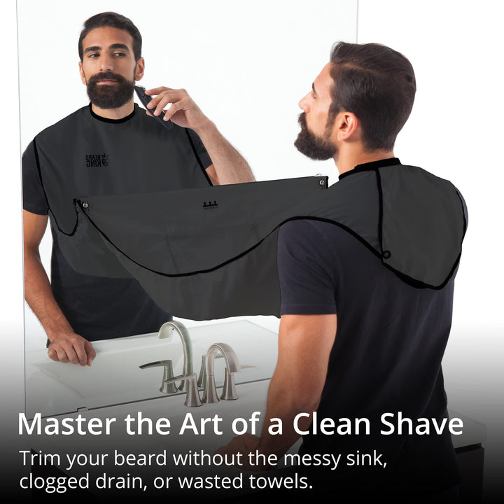 BEARD KING Hair Clippings and Beard Catcher Bib (Black)