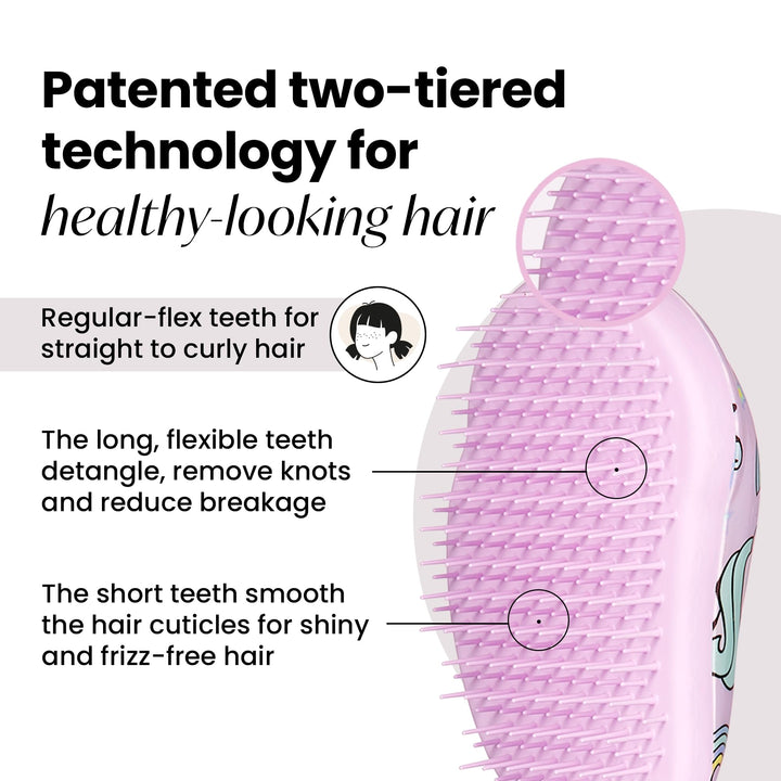 Tangle Teezer The Mini Original Detangling Hairbrush, Unicorn Magic
