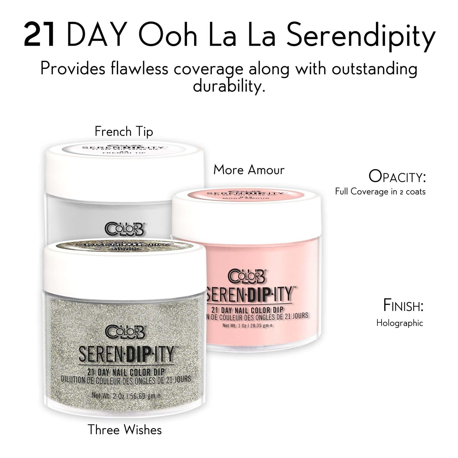 Color Club 21 Day Ooh La La Serendipity Starter Kit for Nail Dip Powder