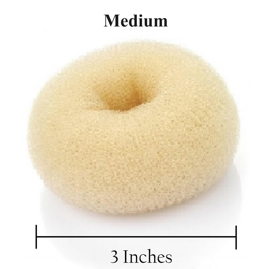 Beaute Galleria - Chignon Hair Donuts Ring Style Bun Maker (Medium, Beige)