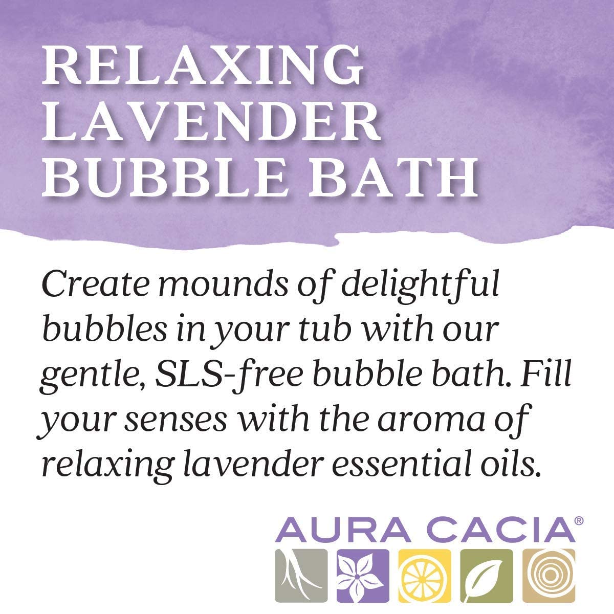 Aura Cacia Relaxing Lavender Aromatherapy Bubble Bath | 13 fl. oz.