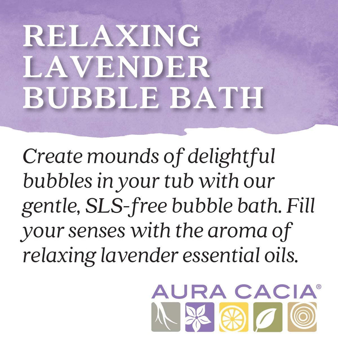 Aura Cacia Relaxing Lavender Aromatherapy Bubble Bath | 13 fl. oz.
