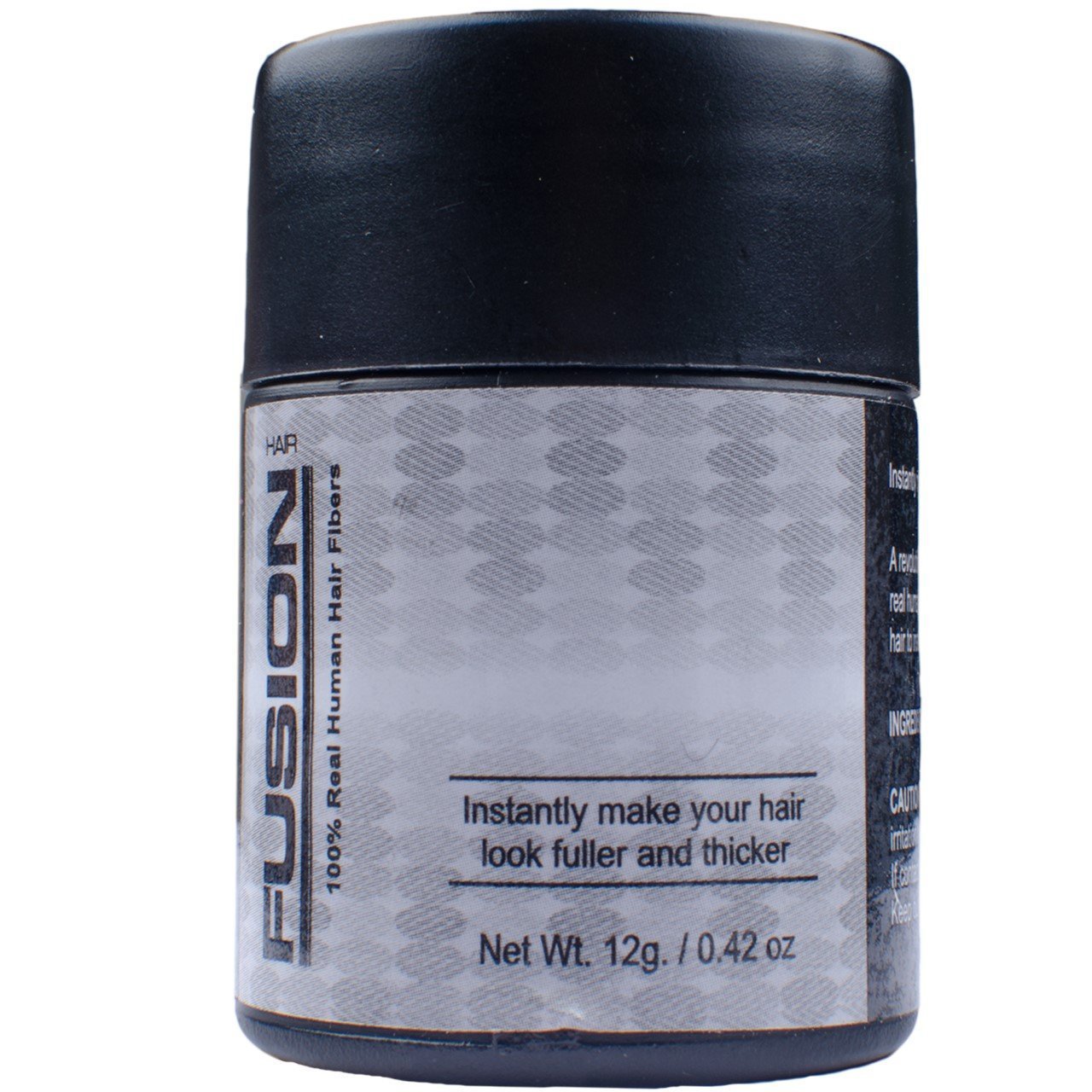 0.43 oz, Grey : HAIR FUSION - 100% Real Human Hair Fibers - Conceal bald and thinning hair - Root touch up - Volumizer - Unisex (0.43 oz, Grey)