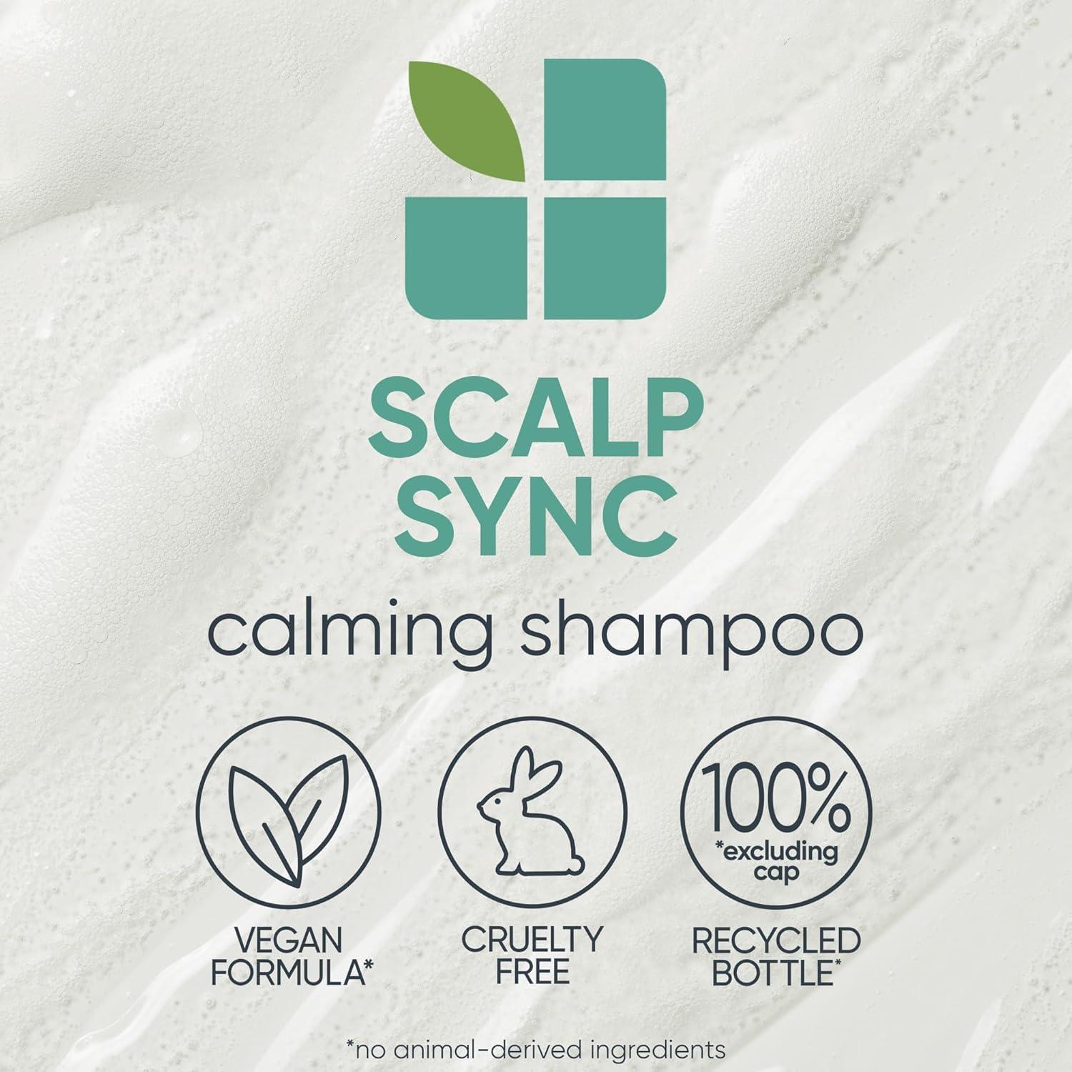 Biolage Scalp Sync Calming Shampoo - Gently Cleanses Dry & Sensitive Scalps, Hydrates & Soothes, Fermented Tea Blend & Glycolic Acid, Vegan & Paraben-Free, 13.5 Fl Oz, Packaging May Vary