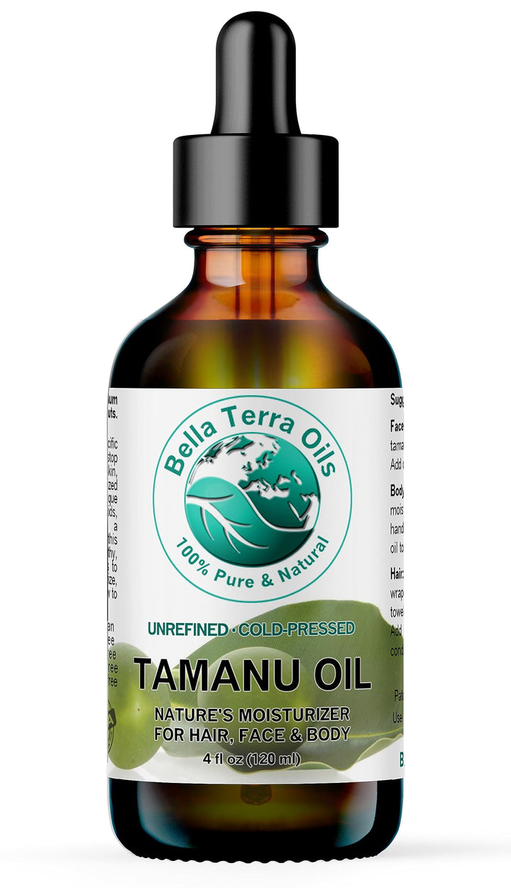 Tamanu Oil 4 oz Foraha. 100% Pure. Cold-pressed. Unrefined. Organic. Natural. - Bella Terra Oils