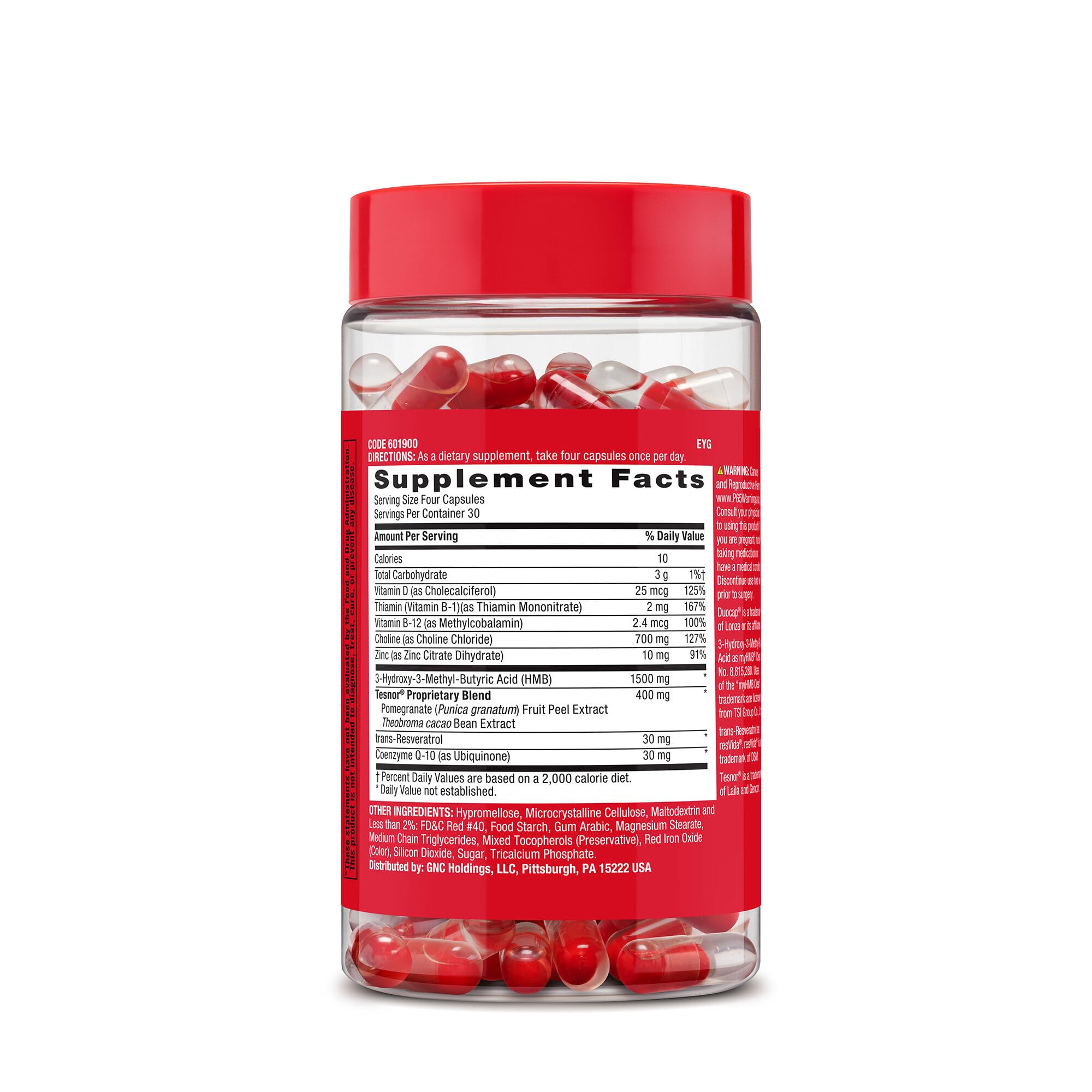 GNC Mega Men Ultra Testosterone | Free & Total Test Booster | 120 Count