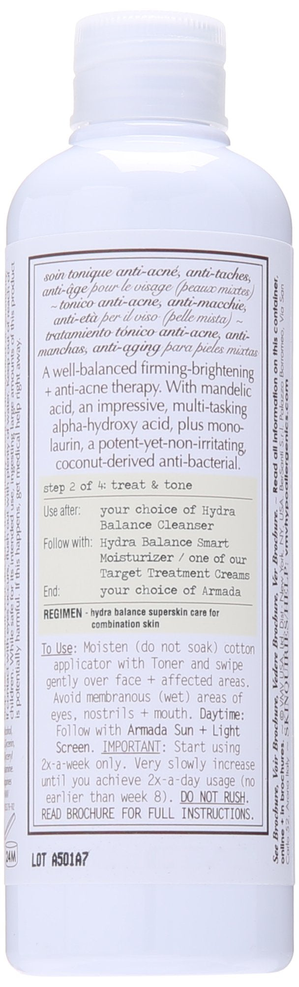 VMV Hypoallergenics 5 oz SuperSkin 2 Monolaurin + Mandelic Acid Toner