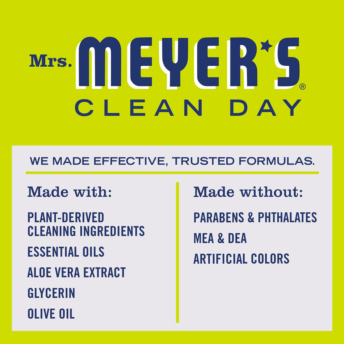 Mrs. Meyers Clean Day Liquid Hand Soap, Lemon Verbena Scent, 12.5 fl oz (Pack of 3)