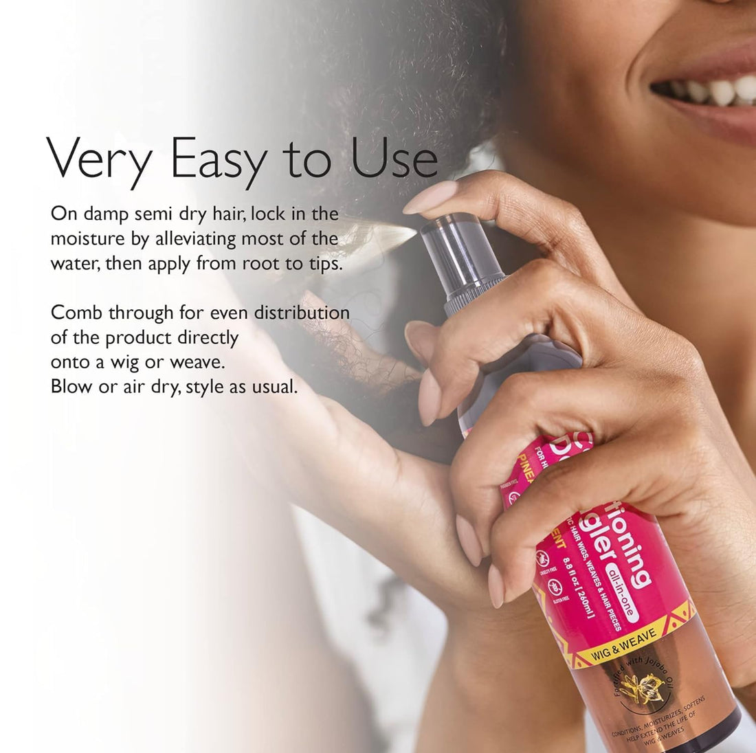 Esha Girl – Wig & Weave Leave-in Conditioner & Detangler (4 Fl Oz)