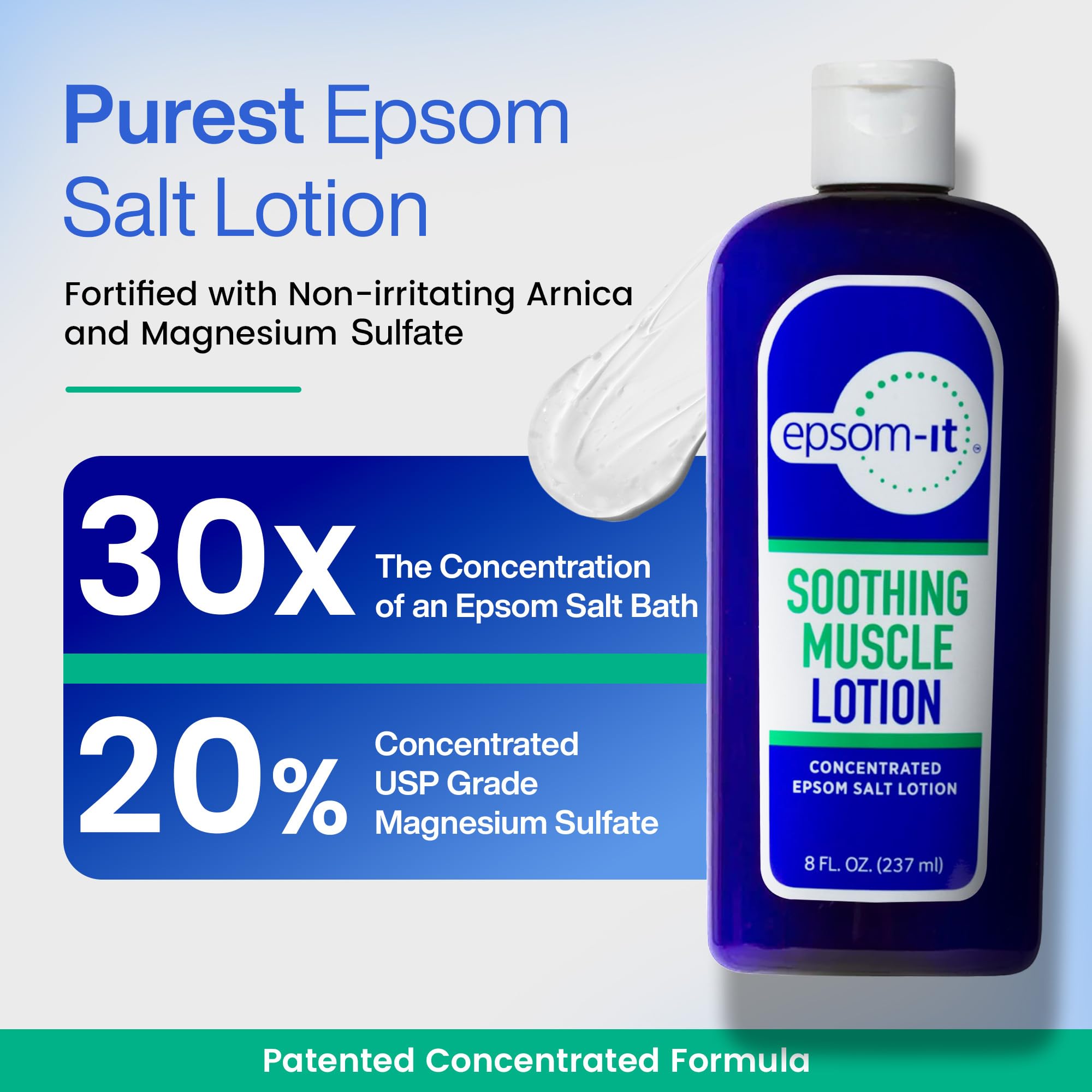 Epsom-It Soothing Muscle Set - Roll On Epsom Salt and Magnesium Lotion, for Muscle Aches and Stiffness, Tired Legs, Knees, and Achy Feet (2-Pack)