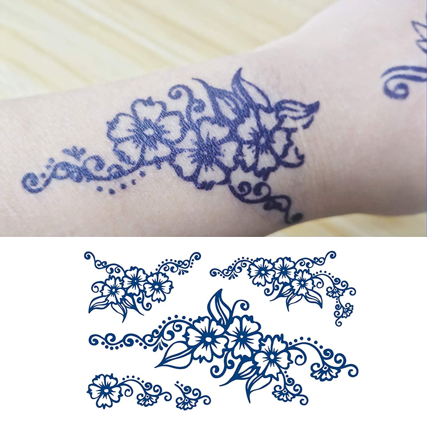 Aresvns Semi-Permanent Tattoos for Women Men and Kids,Realistic Temporary Tattoo Waterproof and Long-Lasting 2 Weeks