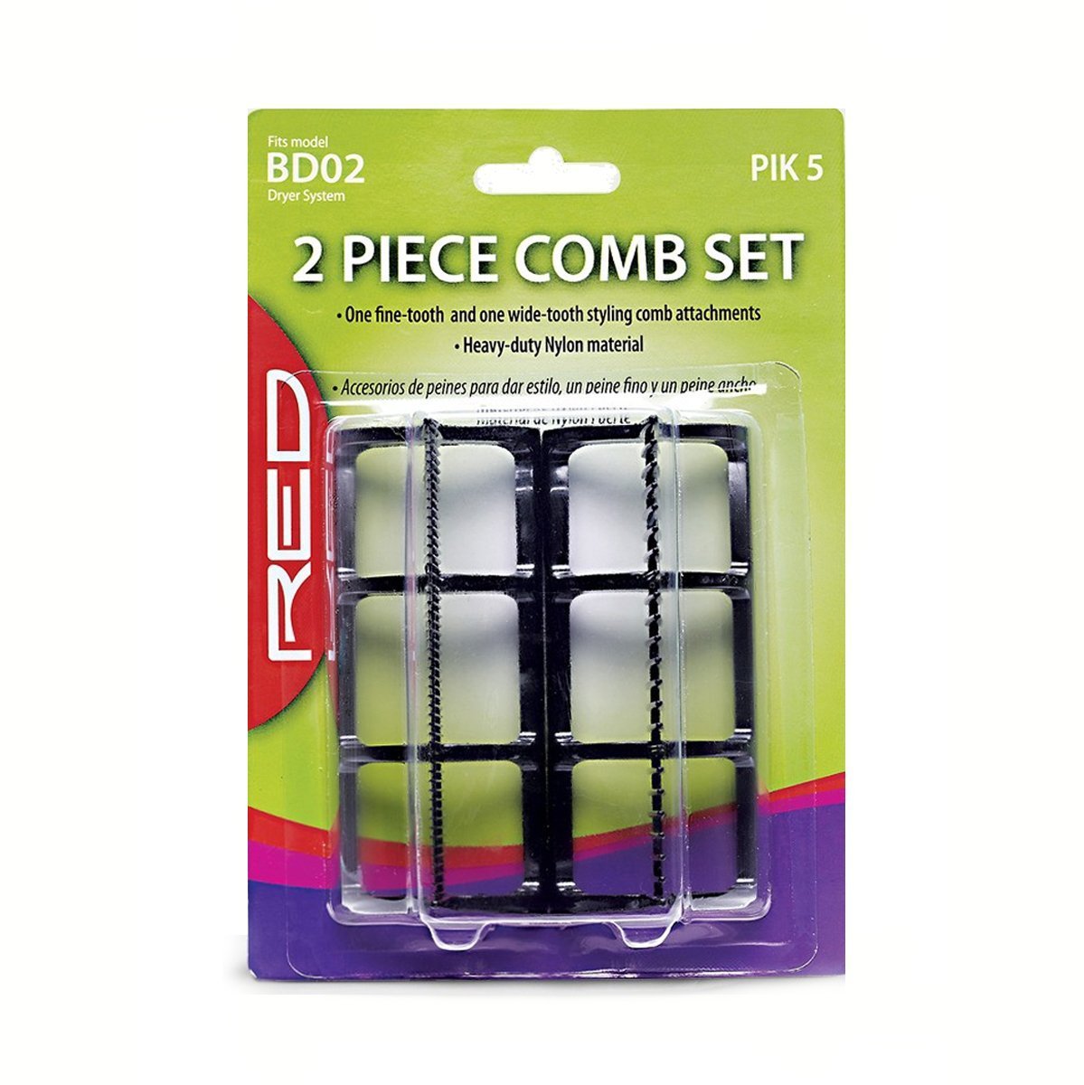 Red by Kiss 2 Piece Comb Set Blow Dryer Attachment