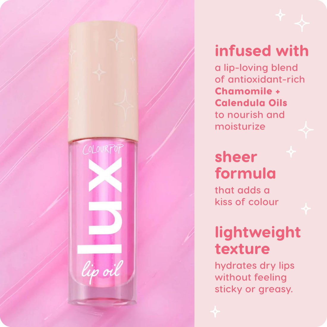 ColourPop Lux Lip Oil - Hydrating, Sheer Tinted Lip Oil Formulated with Antioxidant-Rich Chamomile Extract & Calendula Oil - Non-Greasy, Nourishing Pink Lip Oil - Raspberry Mojito (0.16 oz)