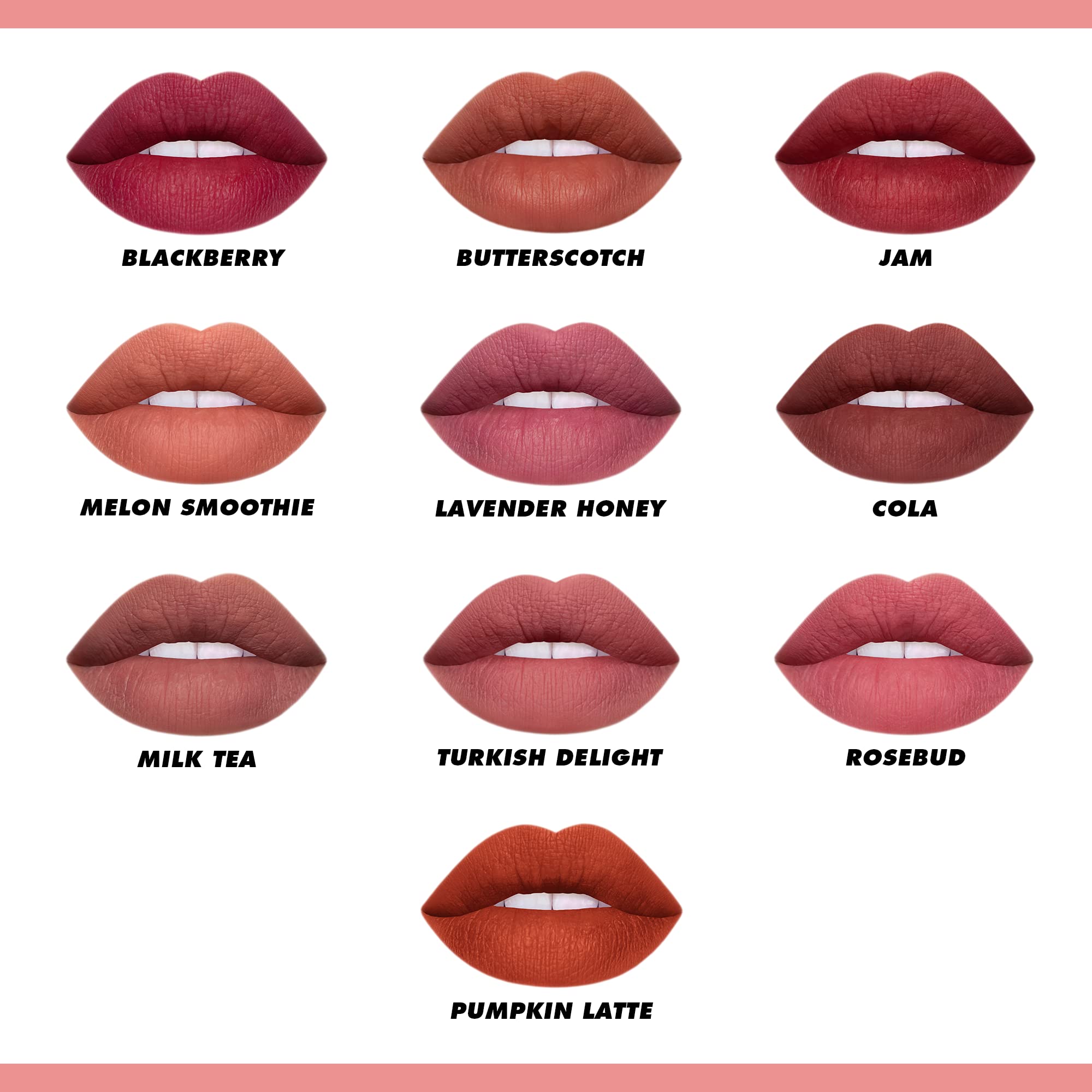 Lime Crime Plushies Soft Matte Lipstick, Jam - Deep Red - Blackberry Candy Scent - Long Lasting, Nude Lips - Soft Focus, Non-Opaque Lip Veil - 0.11 fl oz