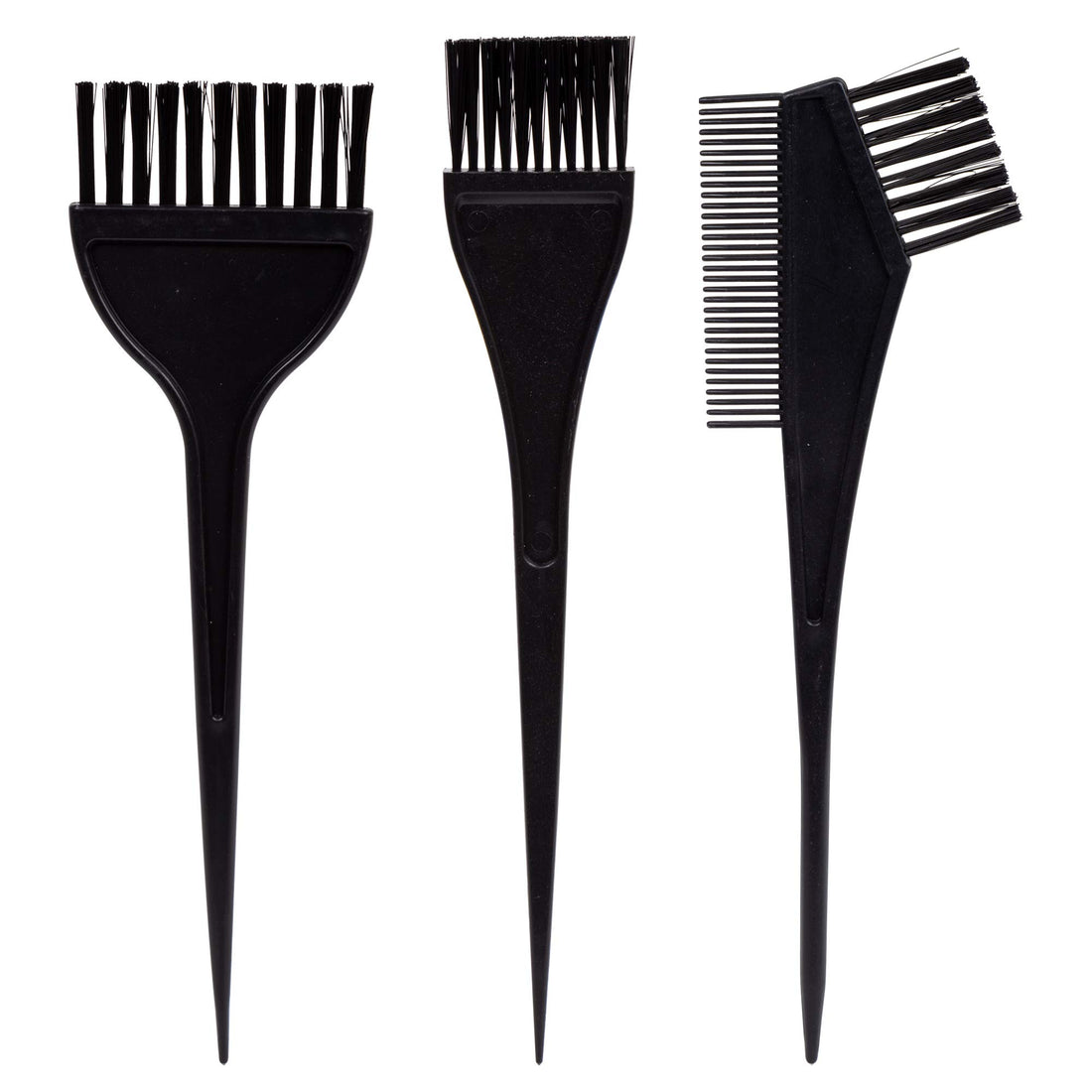 Bodico 3-pc Hair Coloring Brushes Black