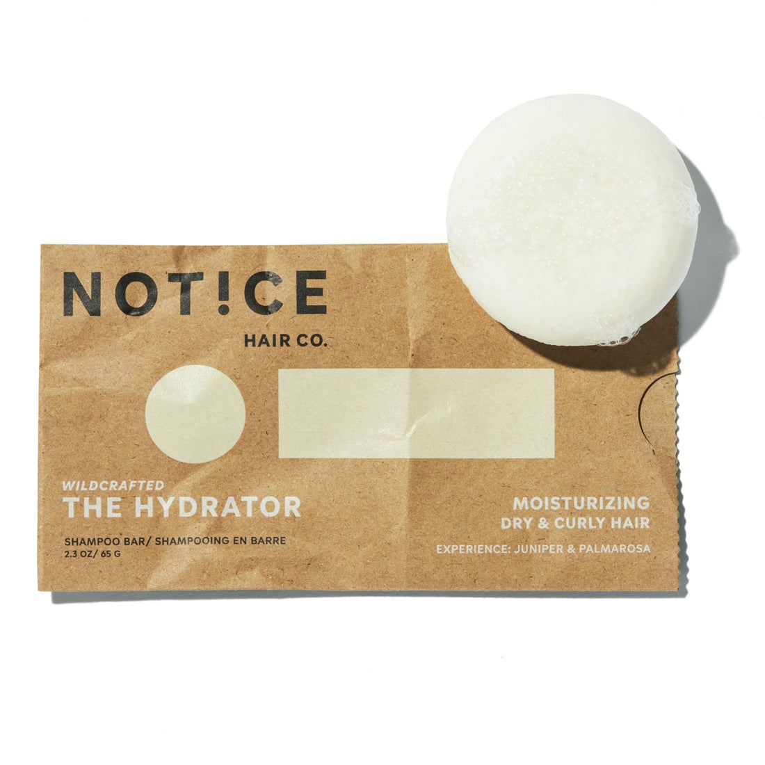 NOT!CE Hair Co. The Hydrator Shampoo Bar - moisturizing, dry & curly hair, plastic-free