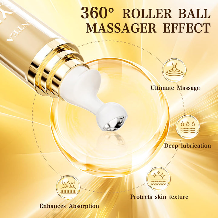 6% Caffeine Eye Cream for Puffy Eyes & Dark Circles, 1% Retinol Eye Serum for Under Eye Bags, Anti-Aging Eye Treatment for Men and Women