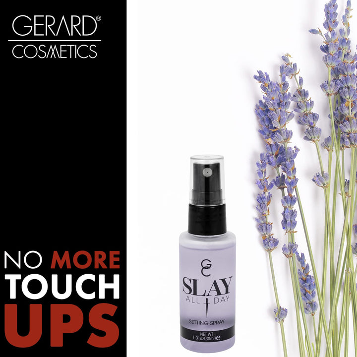 GC Make Up Setting Spray - Gerard Cosmetics MINI Slay All Day Lavender - OIL CONTROL Spray A MUST HAVE For Your Makeup Routine - Travel Size 1oz