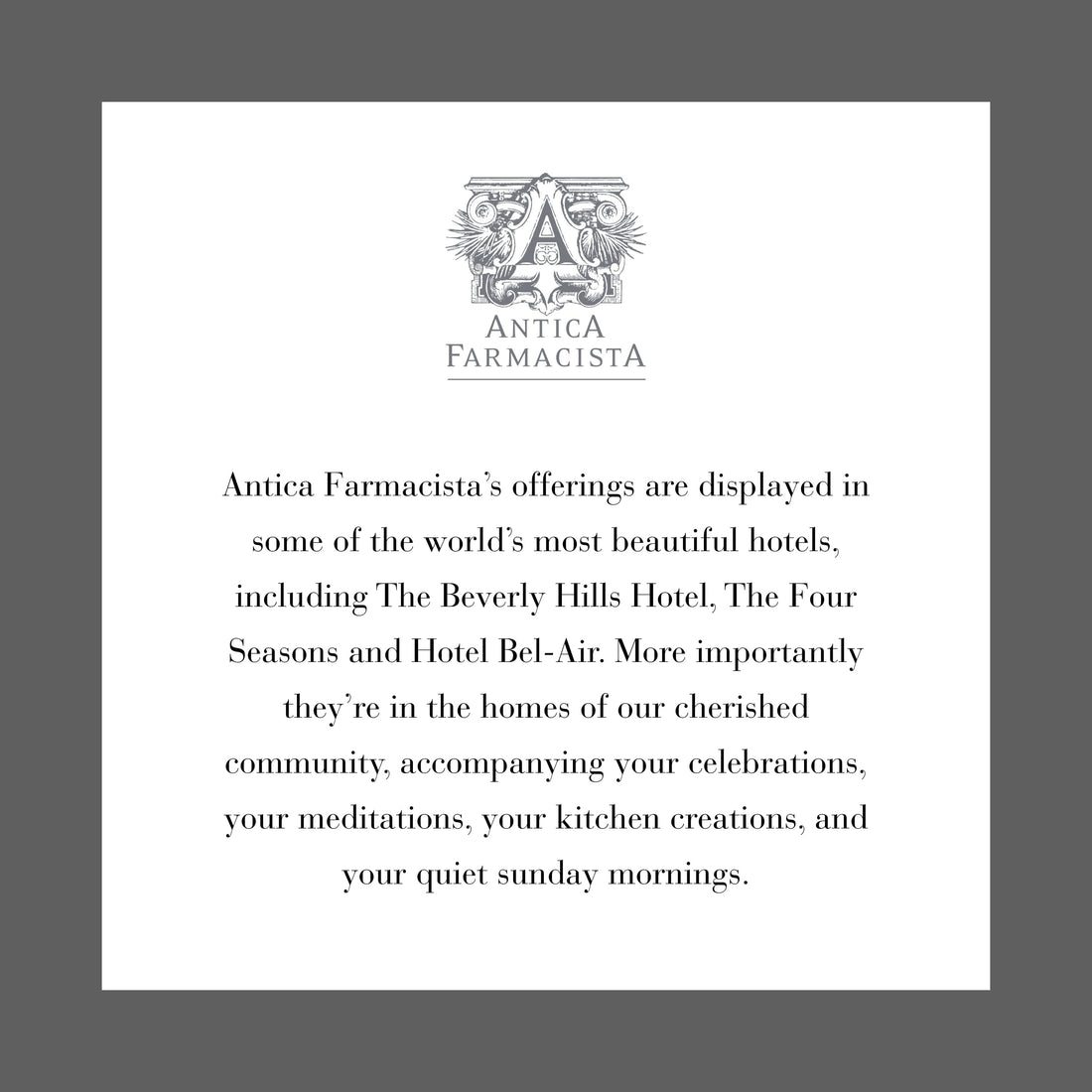 Antica Farmacista Nickel Decorative Tray For Hand Wash & Body Moisturizer