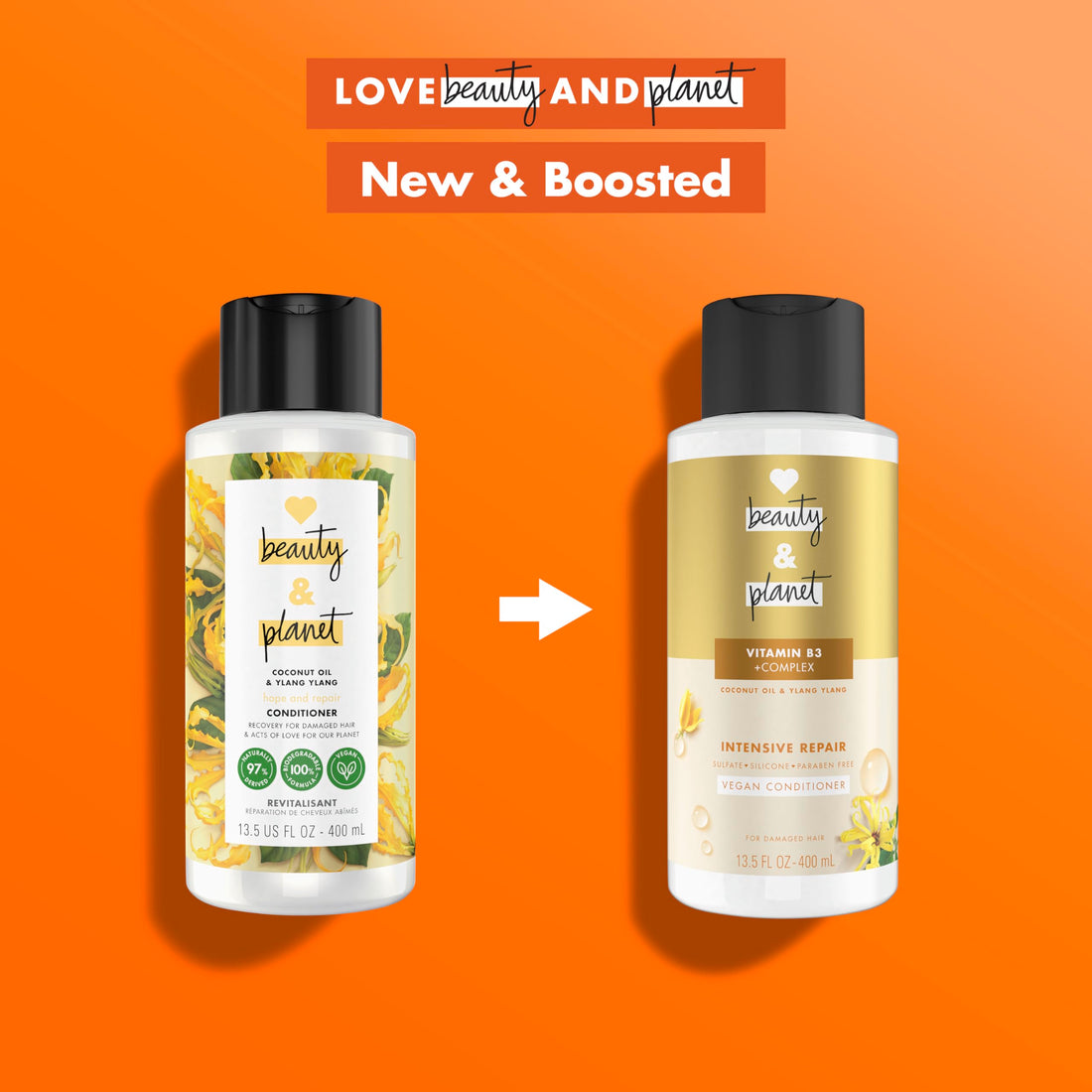 Love Beauty And Planet Love Beauty and Planet Coconut Oil and Ylang Ylang Conditioner for Unisex, 13.5 Ounce