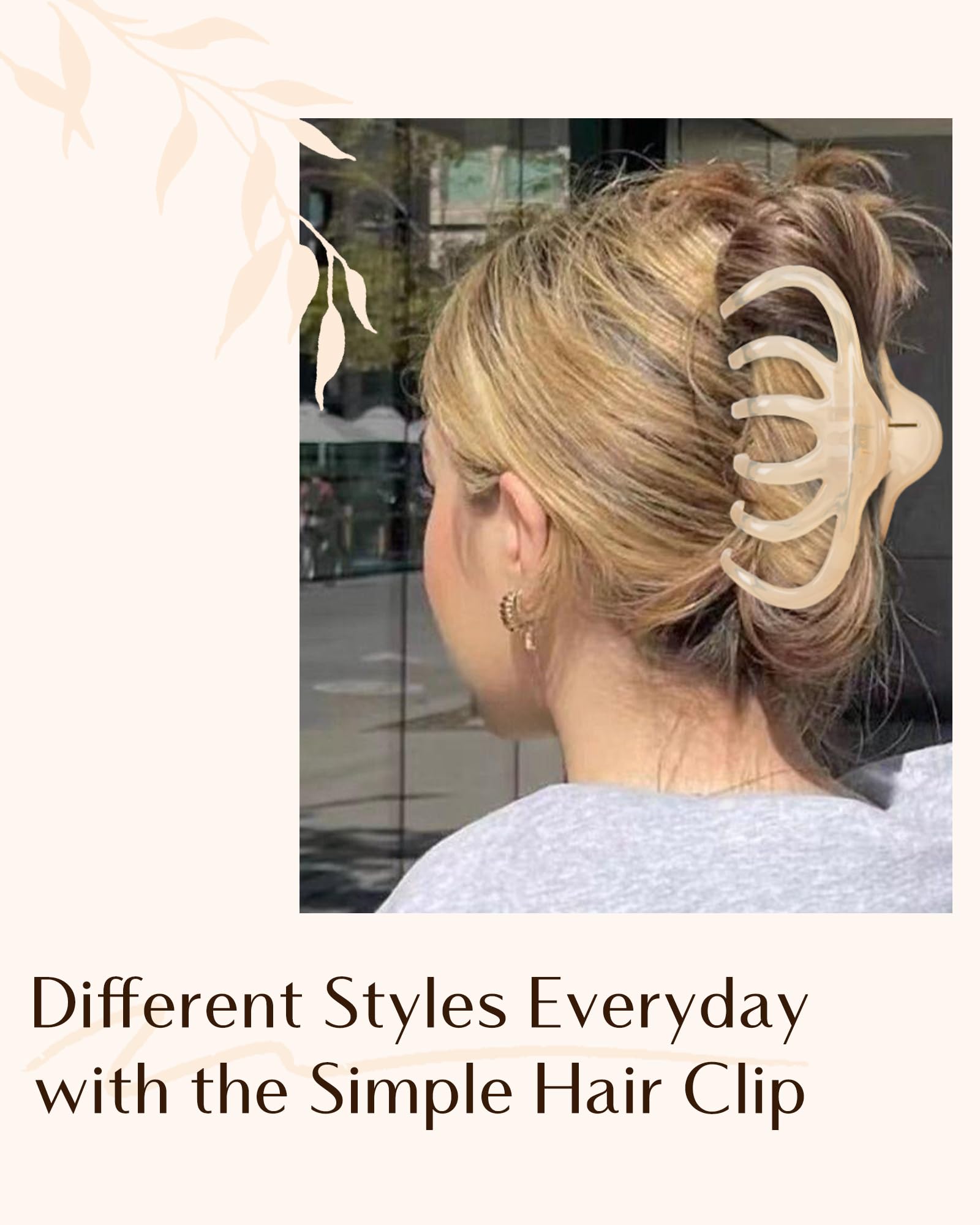 Yanibest 5.1 Inche Large Octopus Hair Claw Clips Non-Slip Ponytail for Women Thick Hair and Long Hair Chic Hair Styling Accessories for Girls, 3 pcs