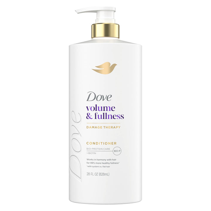 Dove Conditioner Volume & Fullness for Fine, Thin Hair with Liquid Bio-Protein Care Technology and Biotin 28 Fl oz