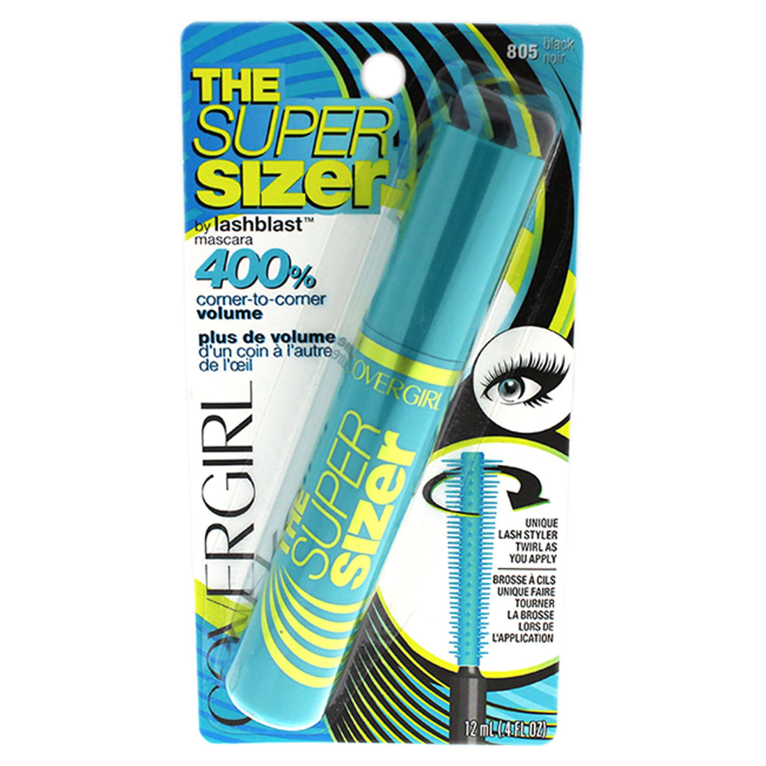 CoverGirl Super Sizer by Lashblast Mascara, Black, 0.40 Ounce