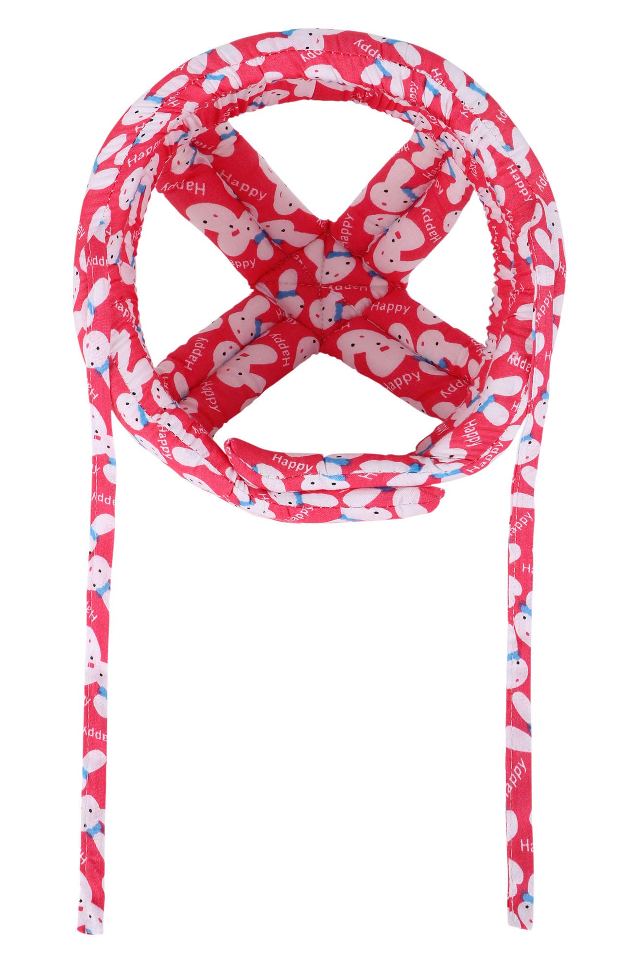 Baby Infant Toddler Children No Bumps Safety Helmet Head Cushion, Red Rabbit