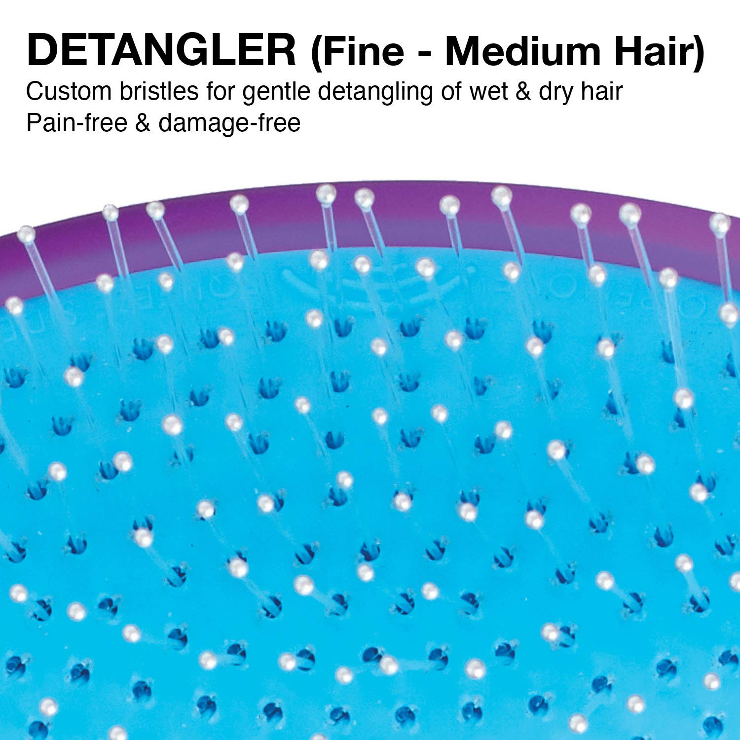 Olivia Garden Detangler & Styler Collection Brush, Purple