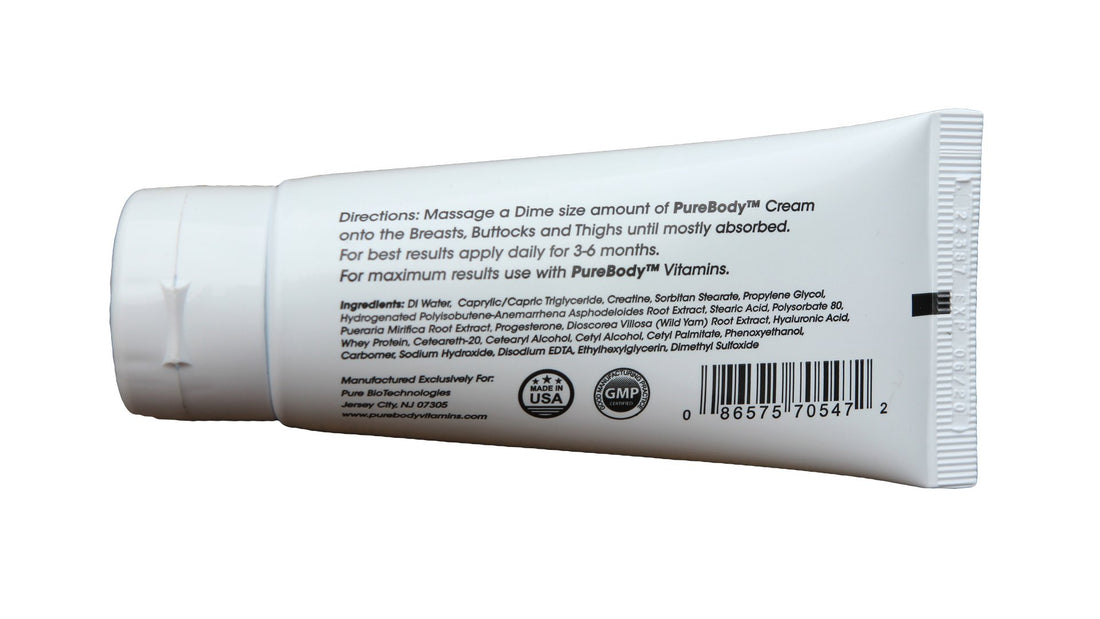 PureBody Cream | Butt and Breast Cream - The #1 and Only Butt and Breast Growth Formula Cream - Plus All-Natural Moisturizer for Soft, Silky, Smooth Skin (30 Day Supply)