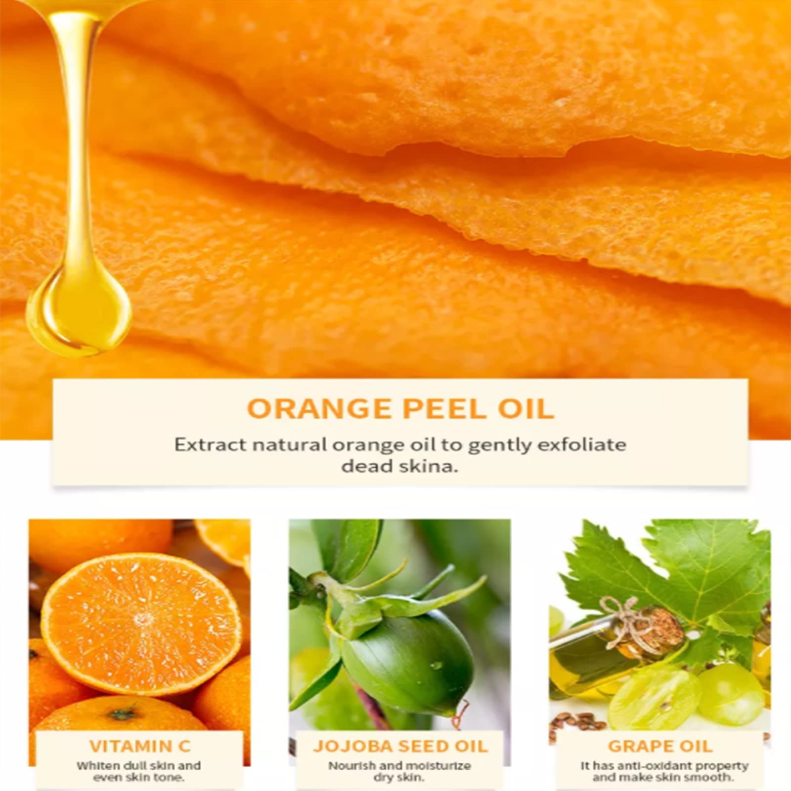 Generic Exfoliating Gel, Yellow Peeling Oil Extra Strength, Brightening Face & Body Scrub, Ordinary Peeling Solution for Dark Skin and Dark Spots (1.8 OZ)