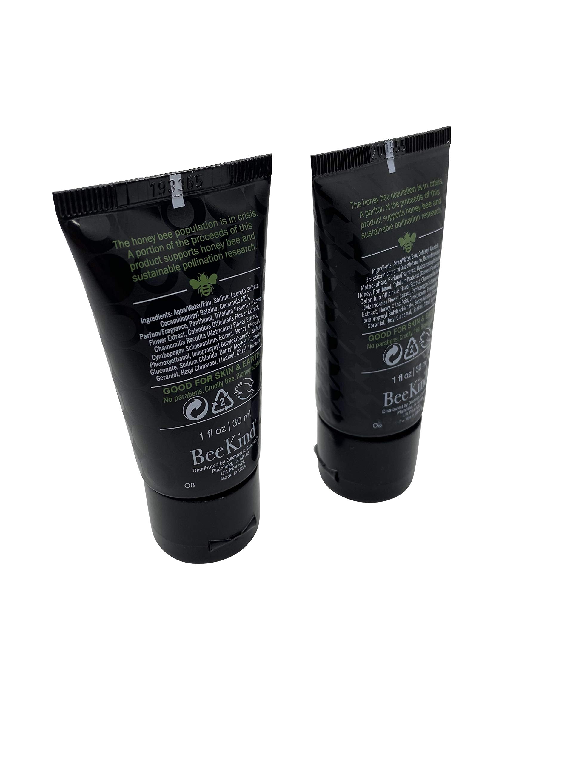 BeeKind Shampoo/Conditioner Duo 1oz Tubes by Gilchrist & Soames