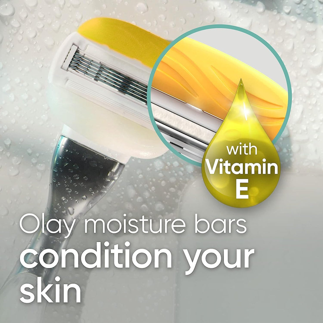 Gillette Venus Store Comfortglide with Olay Coconut Womens Razor Handle + Blade Refills, Silver, 2 Count