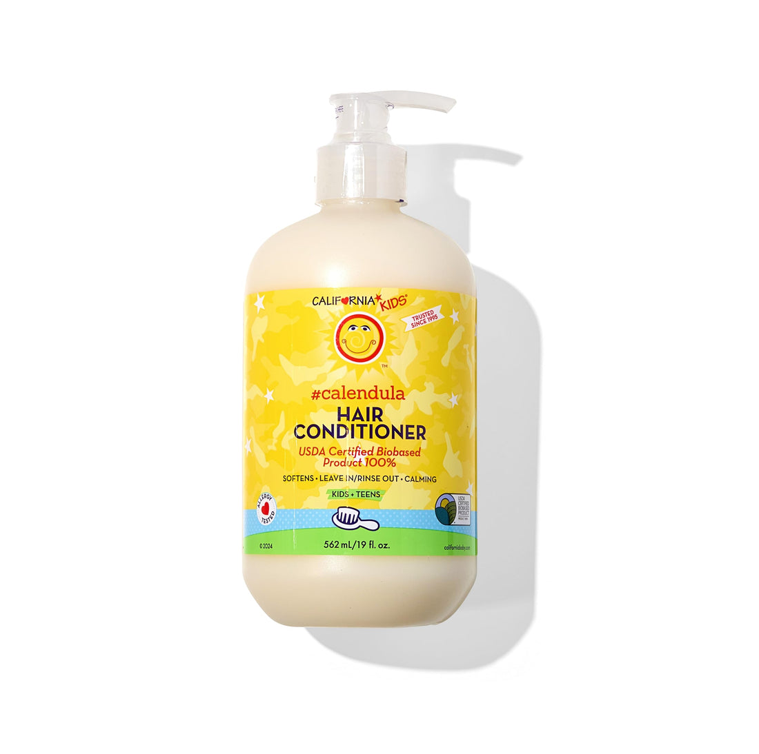 California Kids Calendula Hair Conditioner | 100% Plant-Based | Softens & Detangles | Lavender Scent | Conditioner For Dry Hair | Hypoallergenic Gentle Kids Conditioner | 251 mL / 8.5 oz.