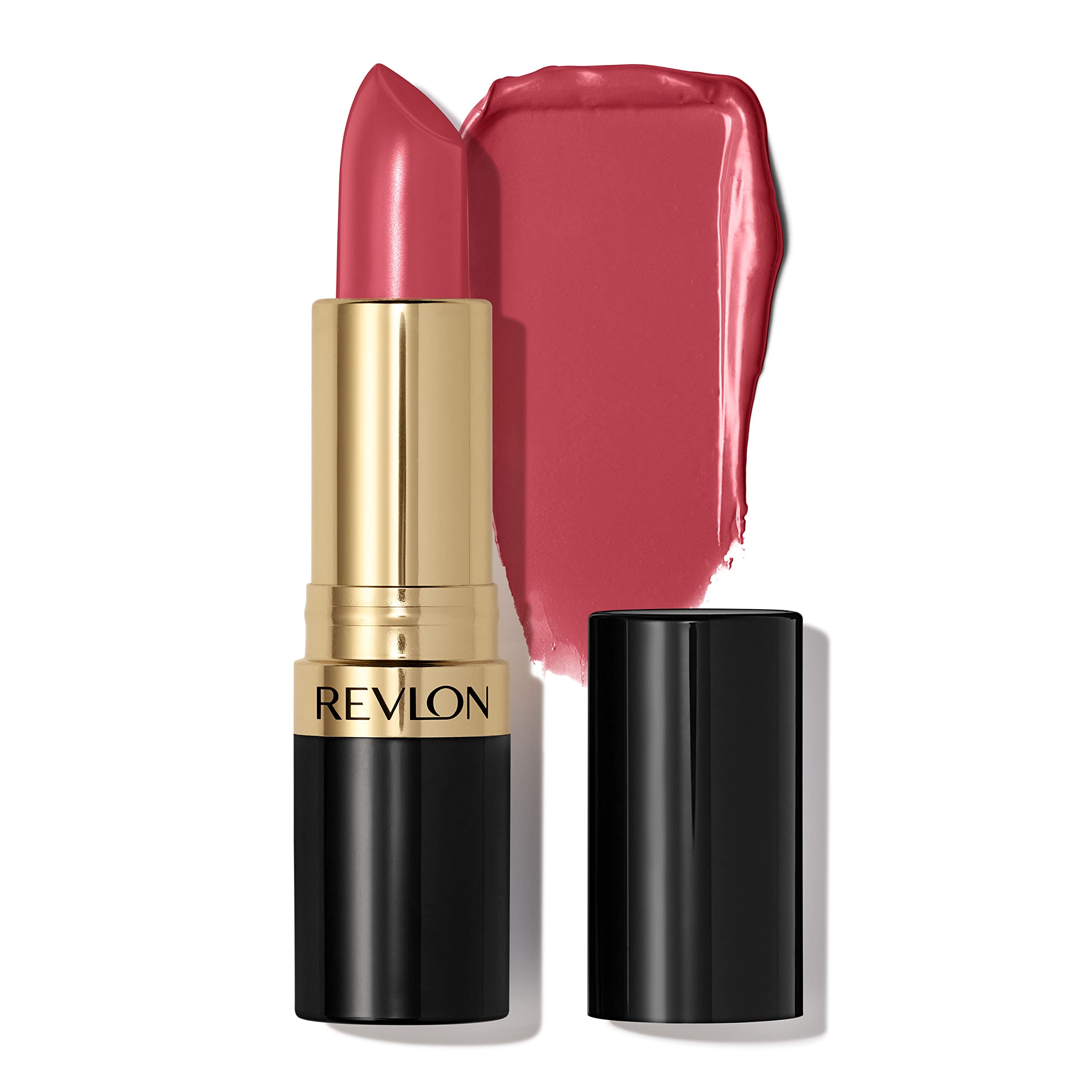 REVLON Super Lustrous Lipstick, Creamy Formula For Soft, Fuller-Looking Lips, Moisturized Feel, Pink Velvet, 0.15 oz