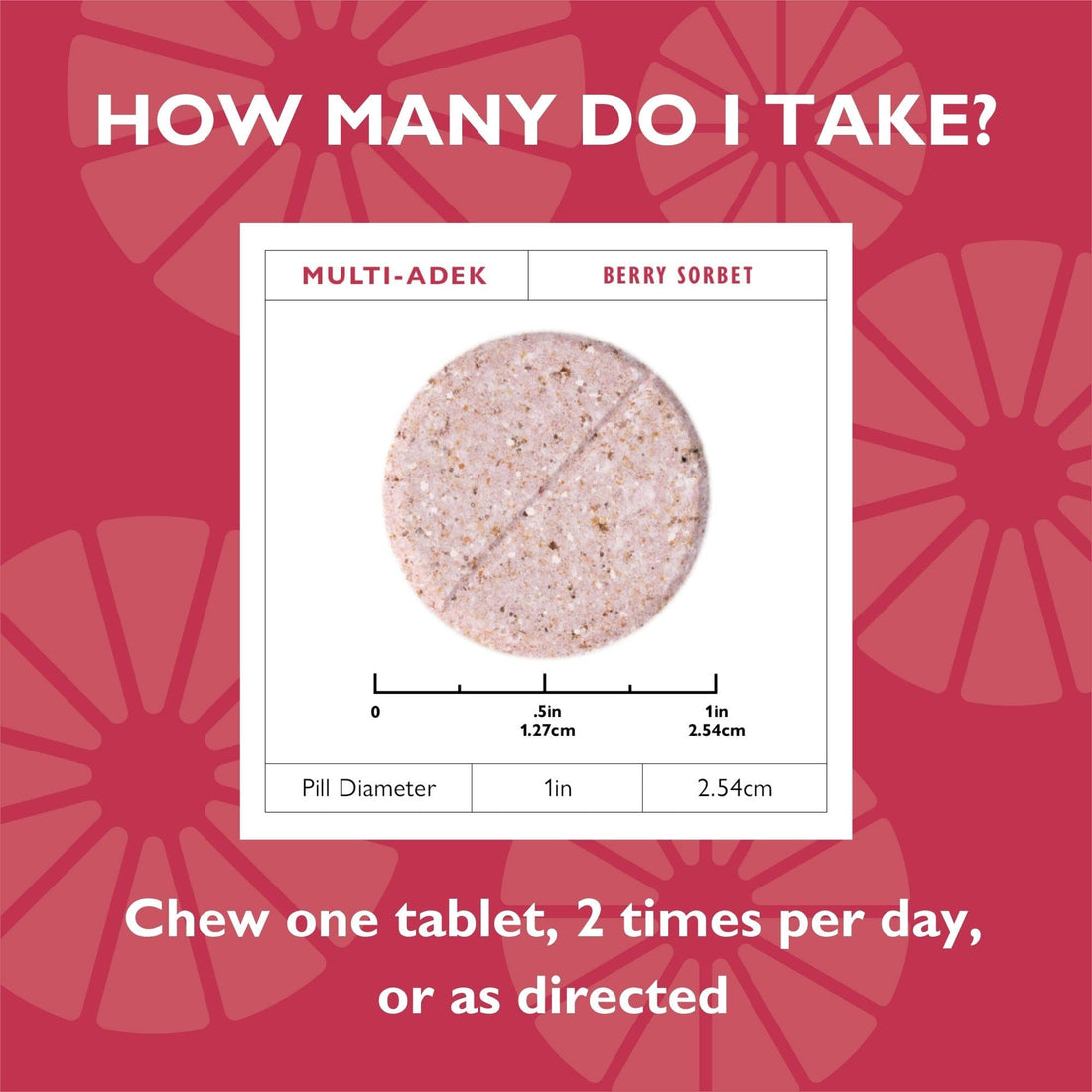 Celebrate Vitamins Multi ADEK Chewables, Iron Free - Daily Bariatric Multivitamin, High Level of Vitamins A, D, E, K & B12 for Duodenal Switch Surgery Patients - Berry Sorbert (60 Tablets)