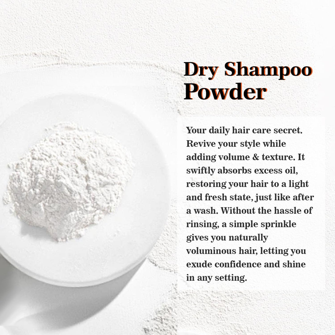 CNNY Dry Shampoo Powder for Hair Refreshing, Volumizing Powder for Root Fuller Looking Natural Hair, No White Residues, Non Toxic, Non-Aerosol, Travel Size Dry Shampoo for Men and Women 0.58 oz